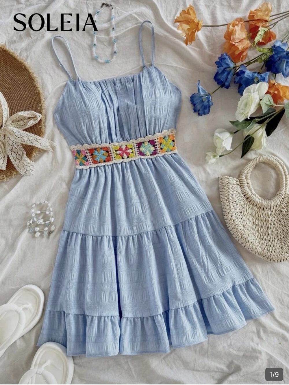 SHEIN Light Blue Women's Dress - Soft Pastel Shade